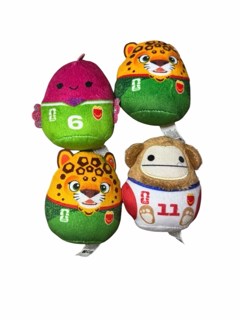 McDonald's FIFA World Cup Squishmallows Happy Meal Plush Toy 4 Pack